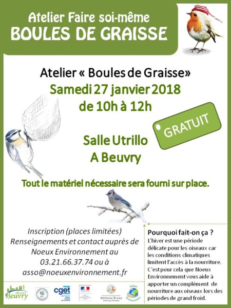 Atelier « Boules de Graisse» @ Salle Utrillo | Ballon | Pays de la Loire | France